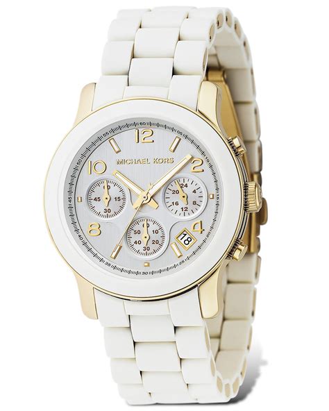 michael kors watches women white 25090510atn|Women's White Designer Watches .